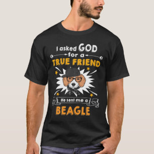 Camiseta 231 Perguntado a Deus - Amigo Verdadeiro - Um Beag