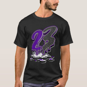 Camiseta 23 Drip Dark Iris 3s Correspondente