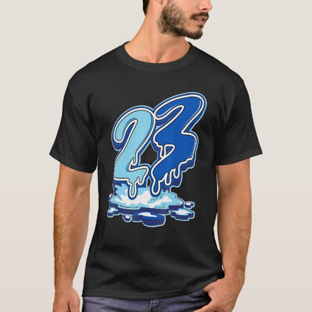 Camiseta 23 Drip Dunk Low Argon 2022 Correspondência (Frente)