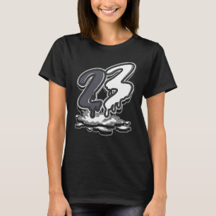 Camiseta 23 Drip Low Panda Preto Branco Correspondente