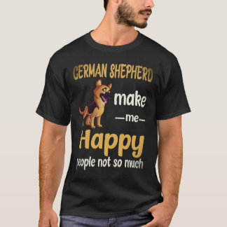 Camiseta 23 Pastores Alemães Me Fazem Feliz Pessoas Não Tan