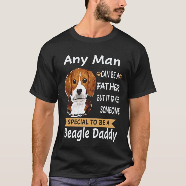 Camiseta 23 Qualquer Homem - Beagle Papai Beagle (Frente)