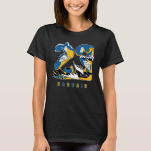 Camiseta 23 Raro Air Dunk Low Azul Amarelo Correspondente