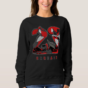 Camiseta 23 Raros Air Red Thunder 4s Combinando
