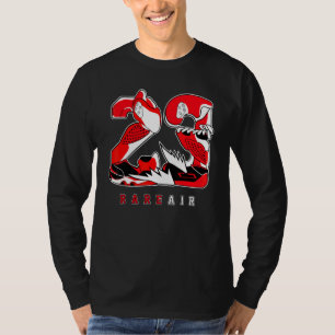 Camiseta 23 Raros Air Reverse Black Toe 1s Correspondentes