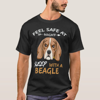 Camiseta 23 Sinta-se Seguro à Noite Durma Com Um Beagle
