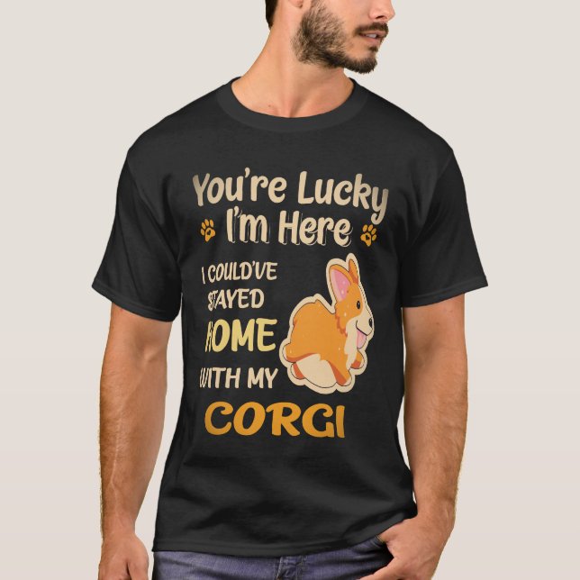 Camiseta 23 Você é Corgi Sortudo (Frente)