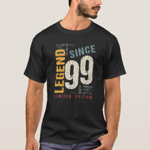 Camiseta 23 Years Old Vintage 1999 23th Birthday Decoration