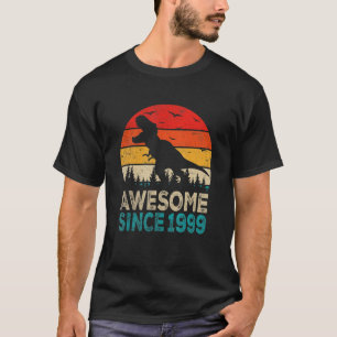 Camiseta 23rd Birthday Dinosaur 23 Year Old Awesome Since 1