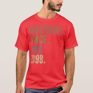 Camiseta 23rd Birthday Vintage Awesome Since July 1999 