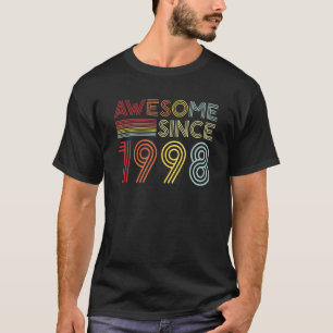 Camiseta 24º aniversário da Vintage de 1998 feita em 1998 c
