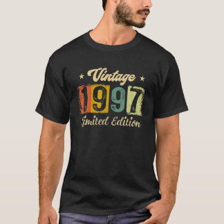 Camiseta 24º Aniversário Vintage 1997 Edição Limitada De 24