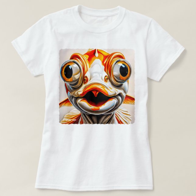 Camiseta 24059_Happy Goldfish (Frente do Design)