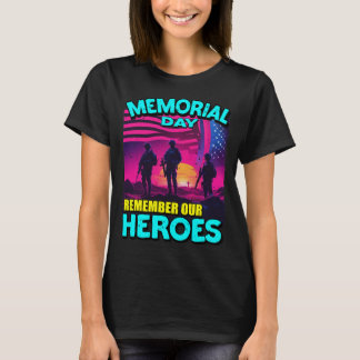 Camiseta 24078_Memorial Day Lembre-se dos nossos heróis