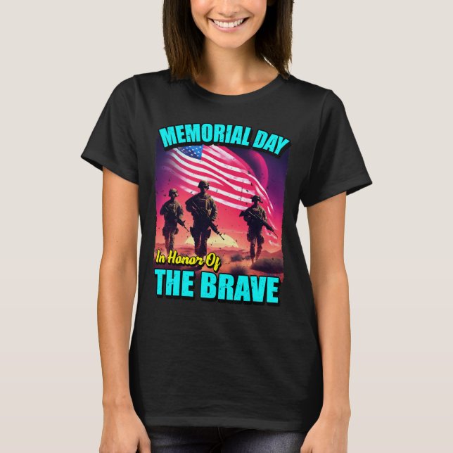 Camiseta 24080_Memorial Day Em Honra Do Corajoso (Frente)