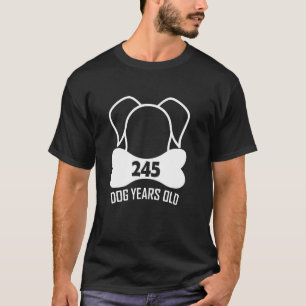 Camiseta 245 Cães com 35 anos de idade, 35 anos de idade, s
