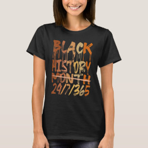Camiseta 247365 Homens Mulheres Crianças História Negra