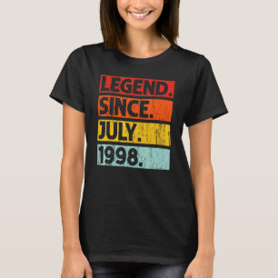 Camiseta 24. ª Legenda De Aniversário Desde Julho De 1998 2