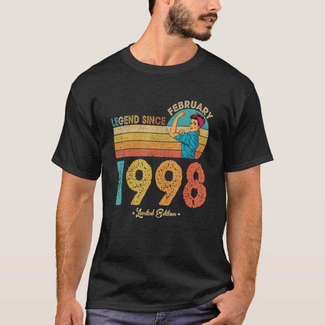 Camiseta 24. º aniversário Fevereiro 1998 Legenda desde 199 (Frente)