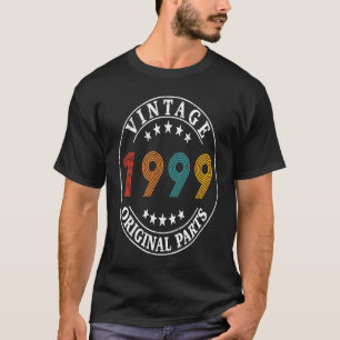Camiseta 24 anos de idade Retro Vintage 1999 24º aniversári