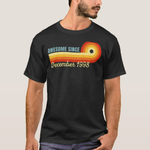 Camiseta 24 anos é incrível desde dezembro de 1998 Retro 24