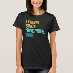 Camiseta 24 anos é incrível desde novembro de 1998 24º trim
