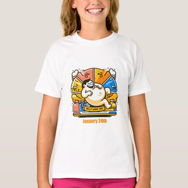 Camiseta 24 de janeiro - Belly Laugh Day (Frente)