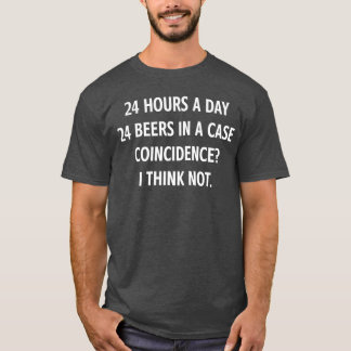 Camiseta 24 Horas Por Dia 24 Cervejas Em Uma Caixa Piadas E