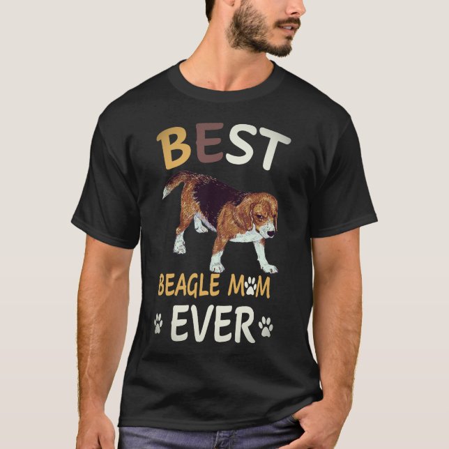 Camiseta 24 Melhor Beagle Mãe Ever Beagle (Frente)