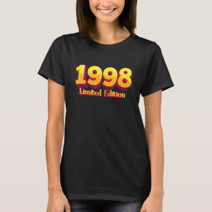 Camiseta 24.o aniversário Damas Mens 24 Anos 1998 7