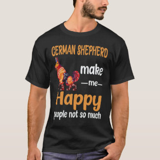 Camiseta 24 Pastores Alemães Me Fazem Feliz Pessoas Não Tan