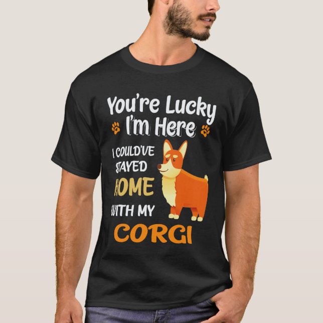 Camiseta 24 Você é Corgi Sortudo (Frente)