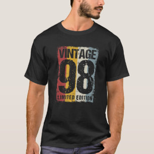 Camiseta 24 Years Old Vintage 1998 24Th Birthday Decoration