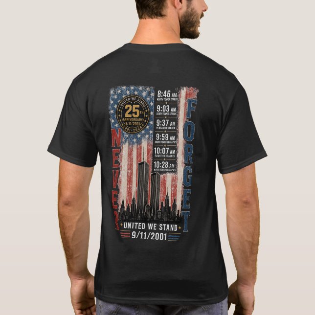 Camiseta 25º Aniversário de 9/11 (Verso)