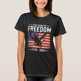 Camiseta 250º Aniversário Americano 2026 Anos De Liberdade