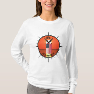Camiseta 250º Aniversário da Águia Americana e da Bandeira