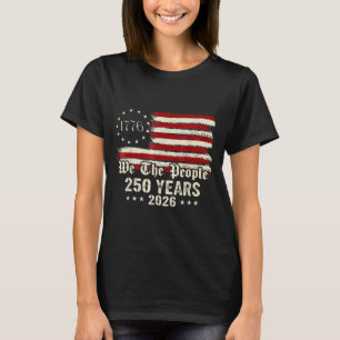 Camiseta 250º Aniversário da América 250 Anos O Povo Julho