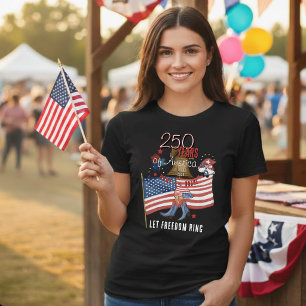 Camiseta 250º Aniversário dos EUA  Botas de Cowboy Gnome Pa