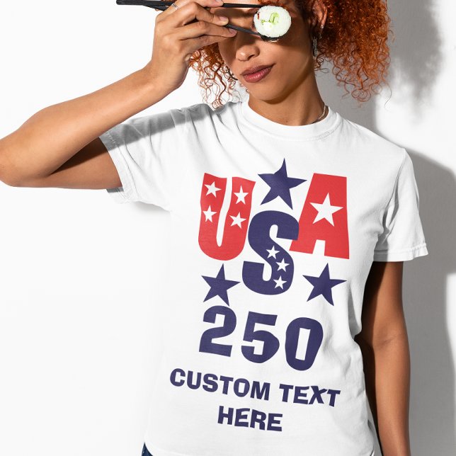 Camiseta 250º Aniversário dos EUA Modernos (Criador carregado)