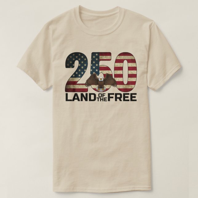 Camiseta 250º Aniversário EUA (Frente do Design)