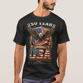 Camiseta 250º Aniversário EUA 250 Ano América Patriótico