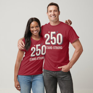Camiseta 250º Aniversário EUA 250 Fique Firme EUA Vintage