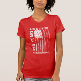Camiseta 250º Aniversário EUA 4 De Julho