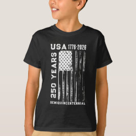 Camiseta 250º Aniversário EUA 4 De Julho