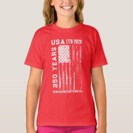 Camiseta 250º Aniversário EUA 4 De Julho