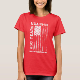 Camiseta 250º Aniversário EUA 4 De Julho
