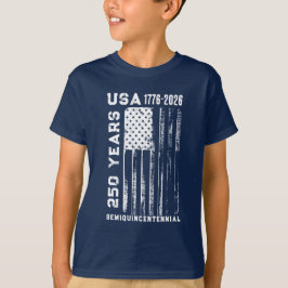 Camiseta 250º Aniversário EUA 4 De Julho