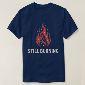 Camiseta 250º Aniversário EUA Ainda Queimando Chama Patriót