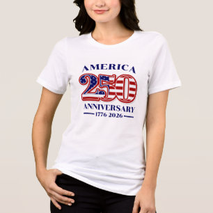 Camiseta 250º Aniversário EUA Patriótico 1776–2026