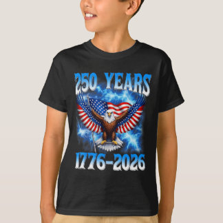 Camiseta 250º Aniversário EUA Patriótico 250 Anos 4 de Julh